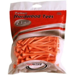 ProActive Premium Sports Hardwood Golf Tees 2.75" -Golf Sales Shop 2.75 Orange 100