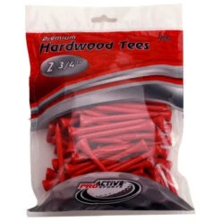 ProActive Premium Sports Hardwood Golf Tees 2.75" -Golf Sales Shop 2.75 Red 100
