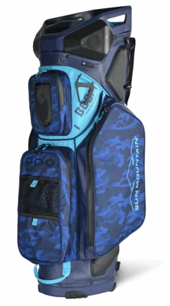 Sun Mountain 2023 Boom Bag Golf Cart Bag With Speakers -Golf Sales Shop 2023 BoomCart 230394 navy navy camo ocean