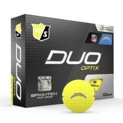 Wilson Staff Duo Optix NFL Team Licensed Golf Balls - Matte Yellow -Golf Sales Shop 3ce9e9021bb1c22c997e6663054b32e12bce8576 WGWP502LC 9 Duo Optix Box RT Hero NFL LosAngeles Charrgers Lockup YE