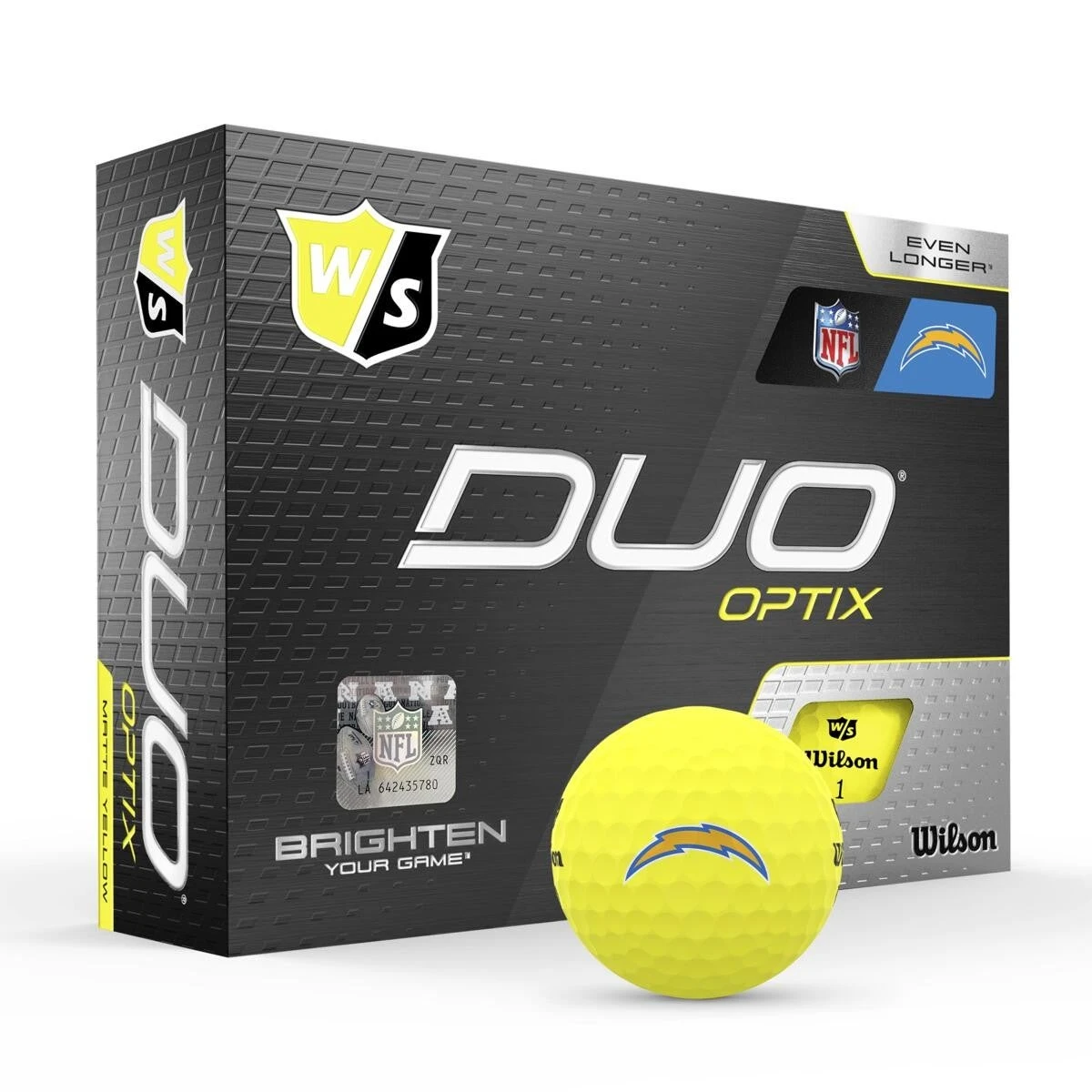 Wilson Staff Duo Optix NFL Team Licensed Golf Balls - Matte Yellow - Image 7