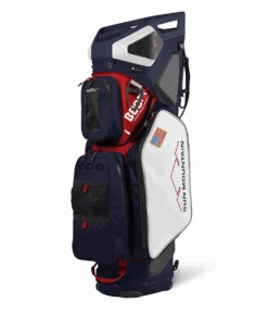 Sun Mountain 2022 Boom Bag Golf Cart Bag With Speakers -Golf Sales Shop BOOM BAG NAVY WHITE RED