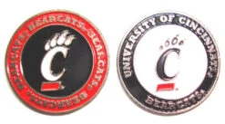 NCAA Double Sided Collegiate Golf Ball Marker Coins -Golf Sales Shop Cincinatti