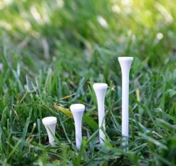 Pride Sports Wood Golf Tees - 2.125" -Golf Sales Shop Classic Wood Tee 2.125 125 count White 2