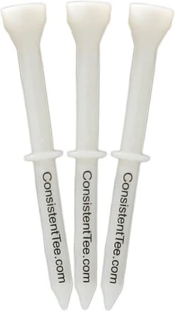 Consistent Tee Golf Tees 10 Pack - 3.25" -Golf Sales Shop ConsistentTees White2