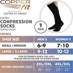 Copper Fit Energy Compression Socks 8 Copper Fit Energy Compression Socks -Golf Sales Shop CopperFit CompressionSocksSM2