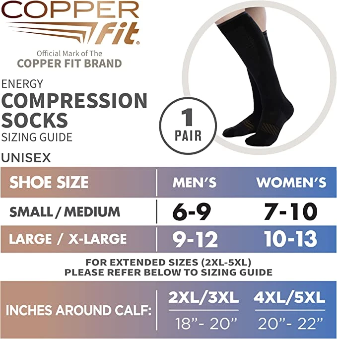 Copper Fit Energy Compression Socks 3 Copper Fit Energy Compression Socks - Image 3