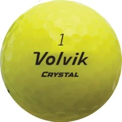 Volvik Crystal Focus Colored Golf Balls -Golf Sales Shop CrystalFocus2022 YellowBall