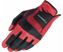 Maxfli Universal Fit Color Golf Gloves -Golf Sales Shop Fit Glove Red 1
