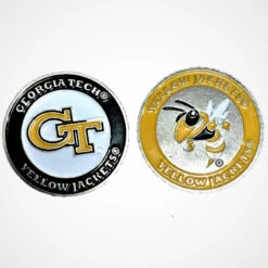 NCAA Double Sided Collegiate Golf Ball Marker Coins -Golf Sales Shop GeorgiaTech