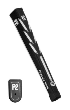P2 Classic Tour Putter Grips -Golf Sales Shop P2 Classic Tour Black White