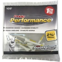 Pride Performance Plastic PTS Golf Tees -Golf Sales Shop Pride Performance 234 White 10ct 87876