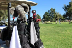 Monument Golf Stick It Magnetic Towels -Golf Sales Shop Stick It Towel On Course