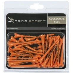 WinCraft Team Effort Collegiate Golf Tees 40 Pack 13 WinCraft Team Effort Collegiate Golf Tees 40 Pack -Golf Sales Shop Tees Oklahoma State