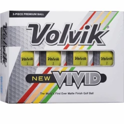 Volvik Vivid Matte Finish Golf Balls - Dozen -Golf Sales Shop Vivid Y