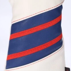 Volf Golf Red White Blue Leather Spider Headcovers -Golf Sales Shop VolfGolfHeadcovers SpiderWoodsSets2