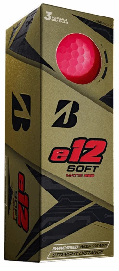 Bridgestone Golf E12 Soft Golf Balls -Golf Sales Shop e12 Soft Matt Red Sleeve cadd919e 1c5f 4085 80f6 b373c9fb2f82